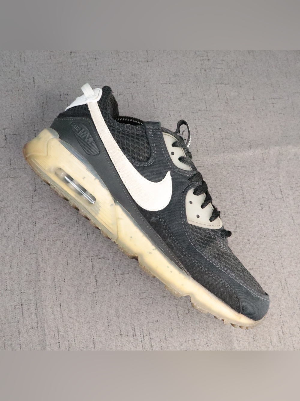 Nike Air Max 90 Terrascape Size 12 Mens Crater Foam White Black DM0033-002